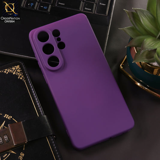 Samsung Galaxy S26 Ultra Cover - Purple - New Matte Purple Silicone Case  Soft Touch Slim Back Cover
