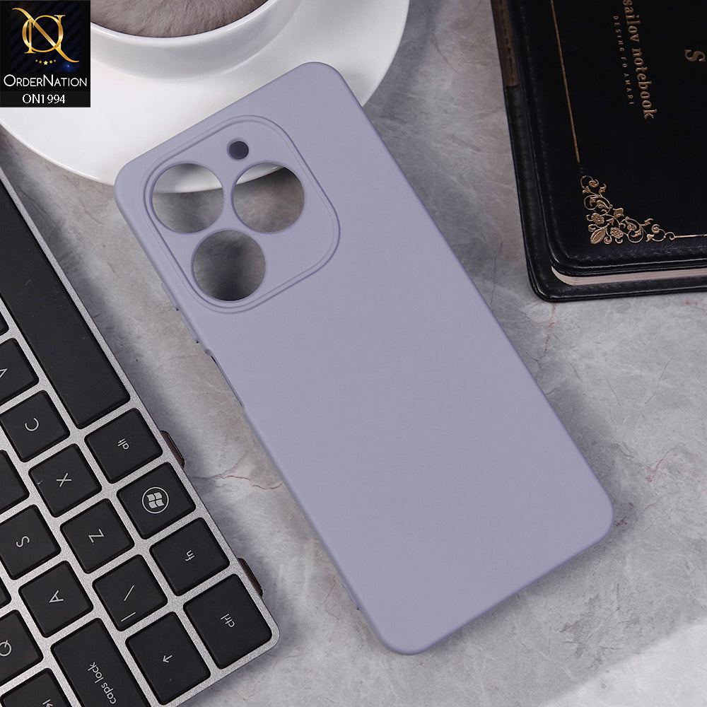 Infinix Smart 8 Cover - Light Purple -  Matte Shockproof Sillica Gel Soft Case