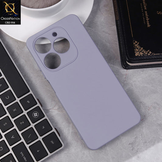 Infinix Smart 8 Cover - Light Purple -  Matte Shockproof Sillica Gel Soft Case