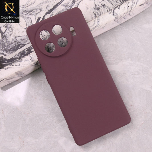 Tecno Spark 20 Pro Plus Cover - Maroon - Matte Shockproof Sillica Gel Soft Case