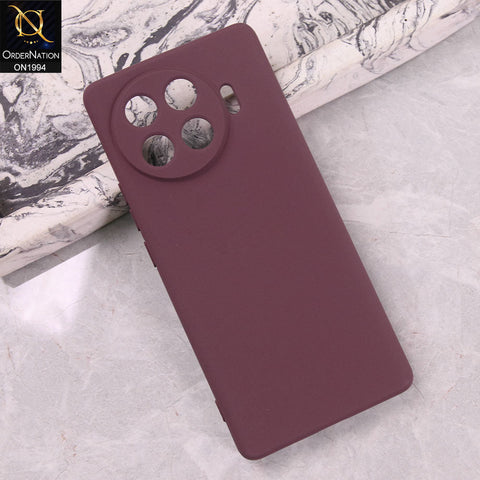 Tecno Spark 20 Pro Plus Cover - Maroon - Matte Shockproof Sillica Gel Soft Case