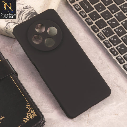 Tecno Spark 30 4G  Cover  - Black - New Matte Black Silicone Case  Soft Touch Slim Back Cover