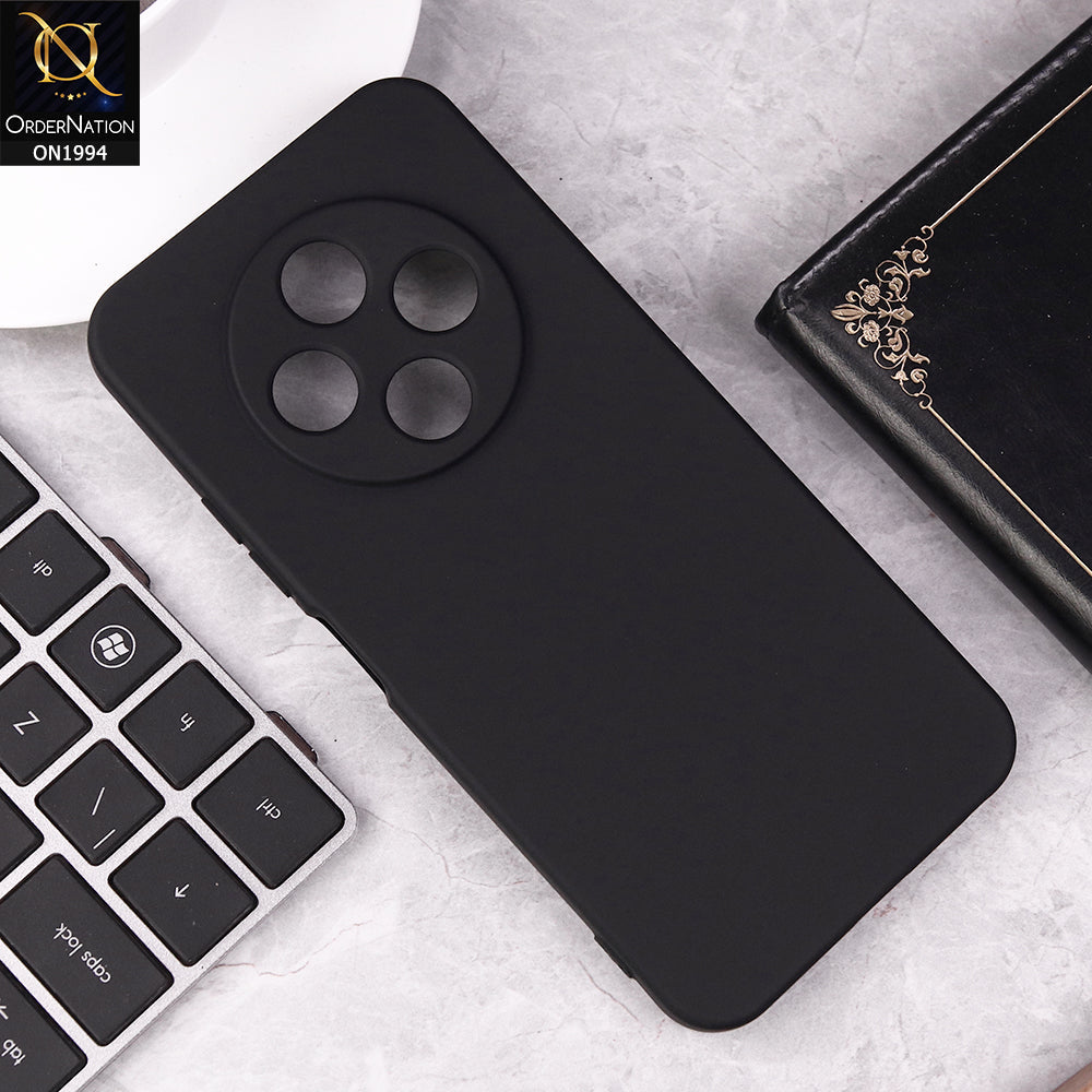 Tecno Spark 30C 4G  Cover - Black - Matte Shockproof Sillica Gel Soft Case