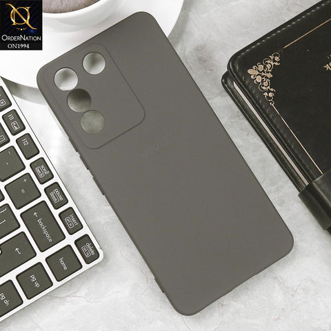 Vivo S16e Cover - Gray - Matte Shockproof Sillica Gel Soft Case