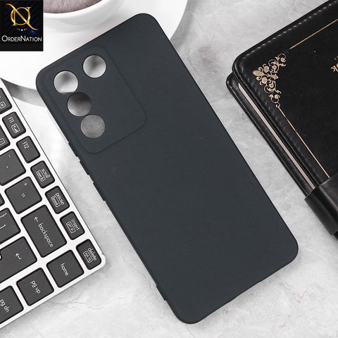 Vivo S16e Cover - Midnight Blue - Matte Shockproof Sillica Gel Soft Case