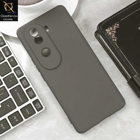 Vivo V40e Cover - Gray - Matte Shockproof Sillica Gel Soft Case