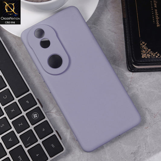 Vivo V50 Cover - Light Purple -  Matte Shockproof Sillica Gel Soft Case