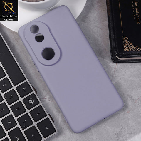 Vivo V50 Cover - Light Purple -  Matte Shockproof Sillica Gel Soft Case