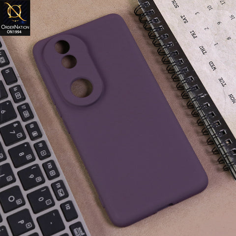 Vivo V50 Cover  - Dark Magenta -  Matte Shockproof Sillica Gel Soft Case