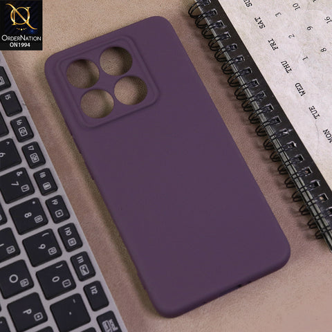 Xiaomi 14T Cover  - Dark Magenta -  Matte Shockproof Sillica Gel Soft Case