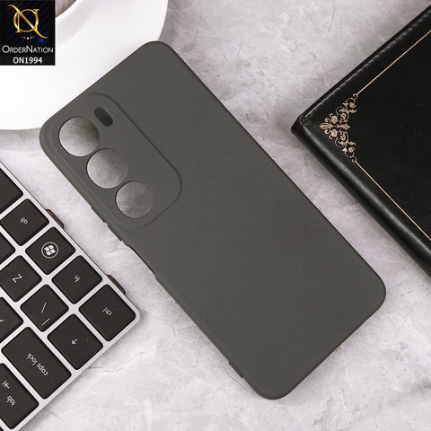 Vivo Y29 5G  Cover - Gray - Matte Shockproof Sillica Gel Soft Case