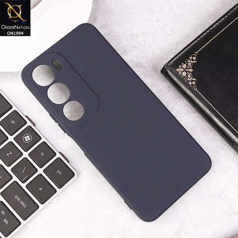 Vivo Y19s Pro  Cover - Midnight Blue - Matte Shockproof Sillica Gel Soft Case