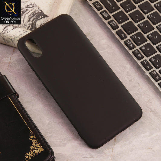 Vivo Y90  Cover  - Black - New Matte Black Silicone Case  Soft Touch Slim Back Cover