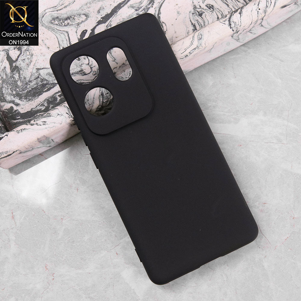 Infinix Zero 30 4G Cover - Black - Matte Shockproof Sillica Gel Soft Case