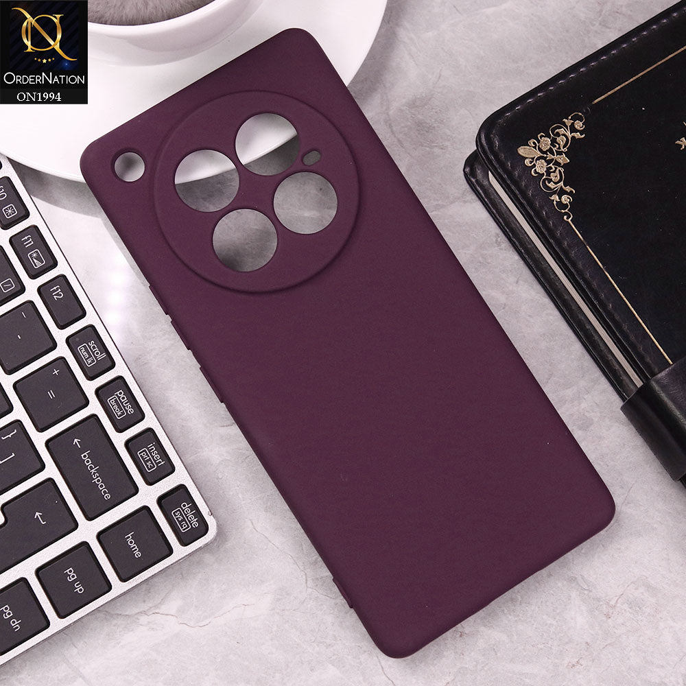 Infinix Zero 40 4G Cover - Purple - Matte Shockproof Sillica Gel Soft Case