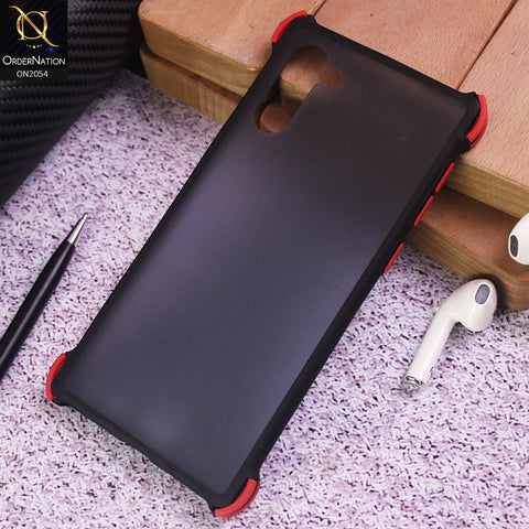 Samsung Galaxy Note 10 Cover - Black - Translucent Matte Shockproof Case