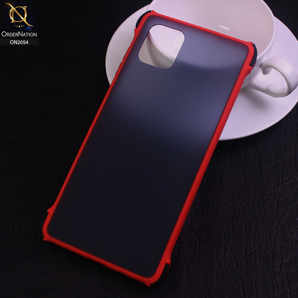 Samsung Galaxy M60S Cover - Red - Translucent Matte Shockproof Case