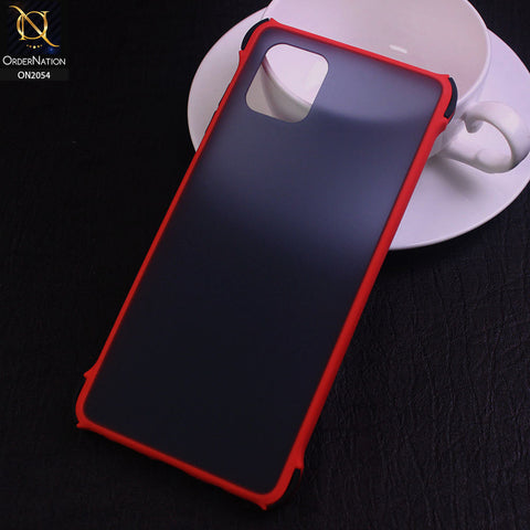 Samsung Galaxy M60S Cover - Red - Translucent Matte Shockproof Case