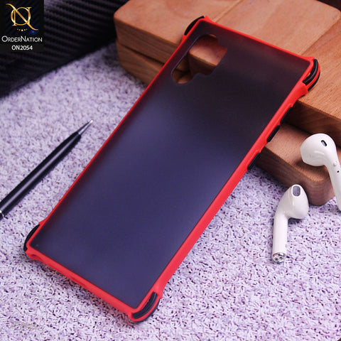 Samsung Galaxy Note 10 Plus Cover - Black - Translucent Matte Shockproof Case