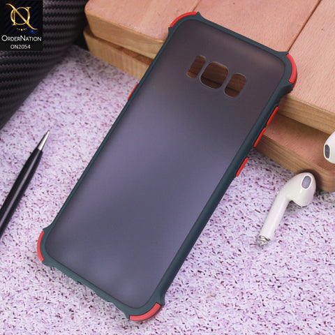 Samsung Galaxy S8 Plus Cover - Dark Green - Translucent Matte Shockproof Case