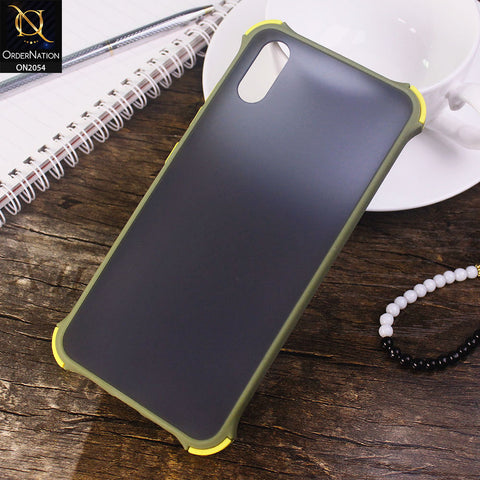 Vivo Y91C Cover - Light Green - Translucent Matte Shockproof Case