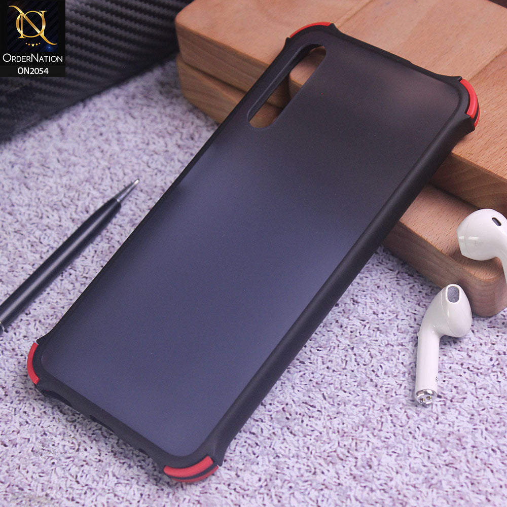 Huawei Y9s Cover - Black - Translucent Matte Shockproof Case