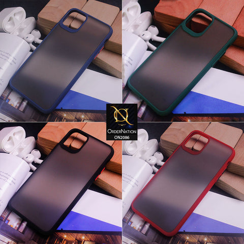 Samsung Galaxy Note 10 Plus Cover - Blue - Translucent Matte Shockproof Soft Border Protective Case