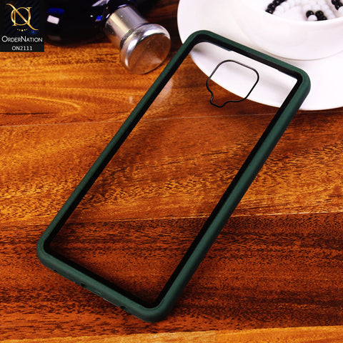 Xiaomi Redmi Note 9S Cover - Green - Shockproof Soft Edge Silicone Back Shell Case