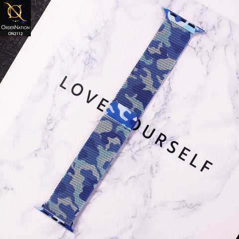 Apple Watch Strap Compatible 38/40mm - Camoublue - Metal Silk Magnetic Watch Starp