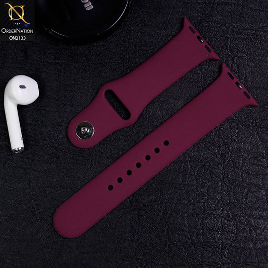 Apple Watch Series 3 (42mm) - Burgundy - Soft Candy Color Watch Strap