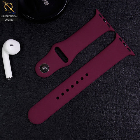 Apple Watch Series 3 (42mm) - Burgundy - Soft Candy Color Watch Strap