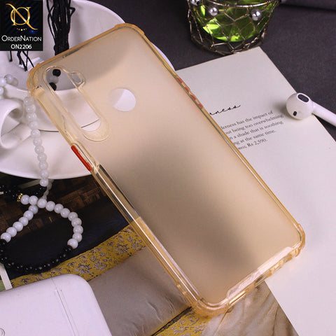 Realme 5 Cover - Black - Cute Love Hearts Liquid Glitter Pc Back Case