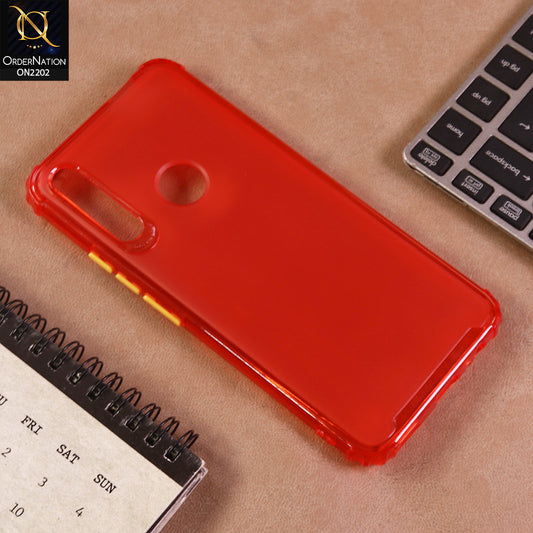Huawei Y9 Prime 2019 Cover  - Red - Candy Assorted Color Soft Semi-Transparent Case