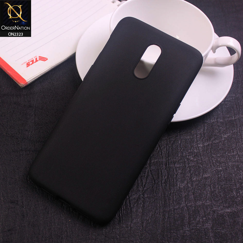 OnePlus 7 Cover - Black- Soft Ultra Thin Candy Colors Case
