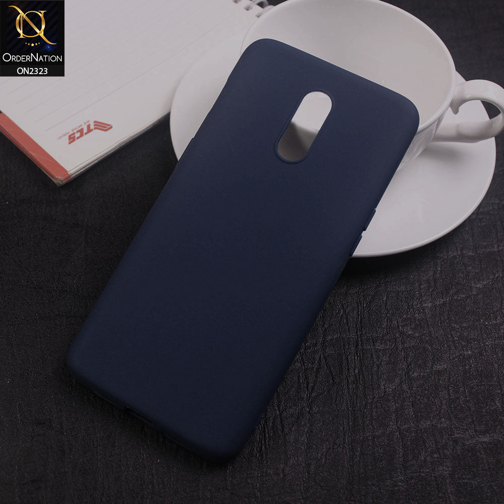 OnePlus 6T Cover - Blue- Soft Ultra Thin Candy Colors Case