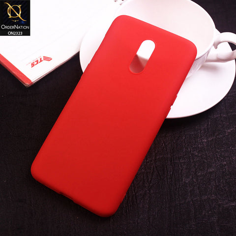 OnePlus 6T Cover - Red - Soft Ultra Thin Candy Colors Case