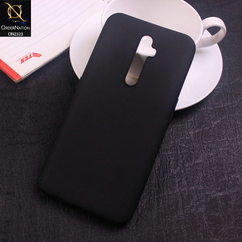 Oppo Reno 2F Cover - Black - Soft Ultra Thin Candy Colors Case