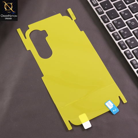 itel City 200 Back Protector Sheet - Transparent - Transparent Hydro Jell Skin Film Unbreakable Back Protector Sheet