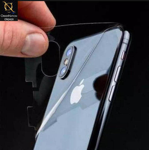 Infinix Note 30 Protector - Transparent Hydro Jell Skin Film Unbreakable Back Protector Sheet