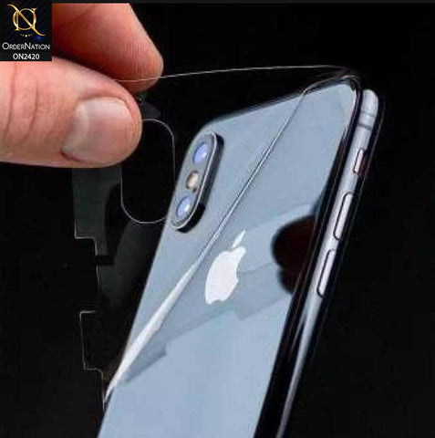 Xiaomi Redmi Note 9 4G Protector - Transparent Hydro Jell Skin Film Unbreakable Back Protector Sheet