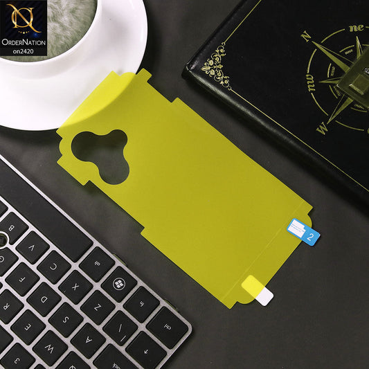 Infinix Hot 30i Cover - Transparent - Transparent Hydro Jell Skin Film Unbreakable Back Sheet