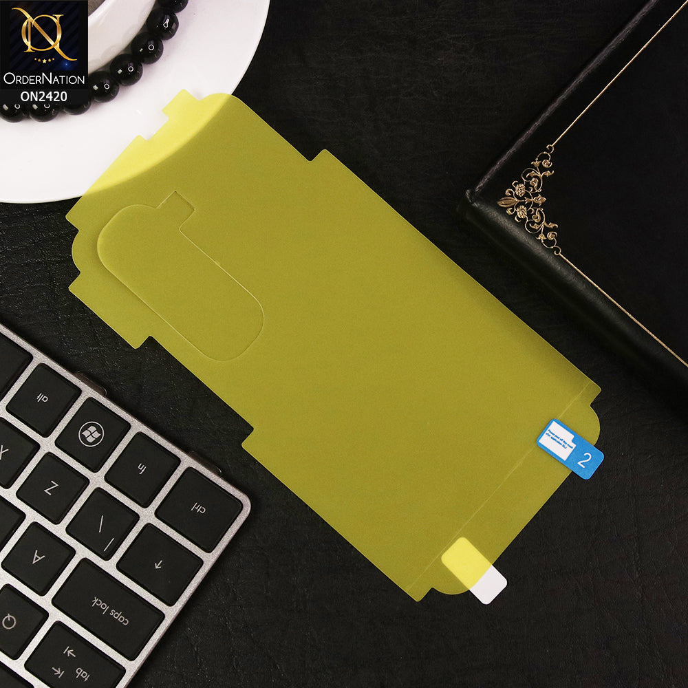 Infinix Hot 50 Back Sheet - Transparent Hydro Jell Skin Film Unbreakable Back Sheet