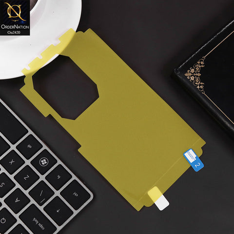 Infinix Note 50 4G Cover - Protector -  Transparent Hydro Jell Skin Film Unbreakable Back Protector Sheet