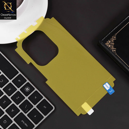 Infinix Note 50 Pro 4G Cover - Protector -  Transparent Hydro Jell Skin Film Unbreakable Back Protector Sheet