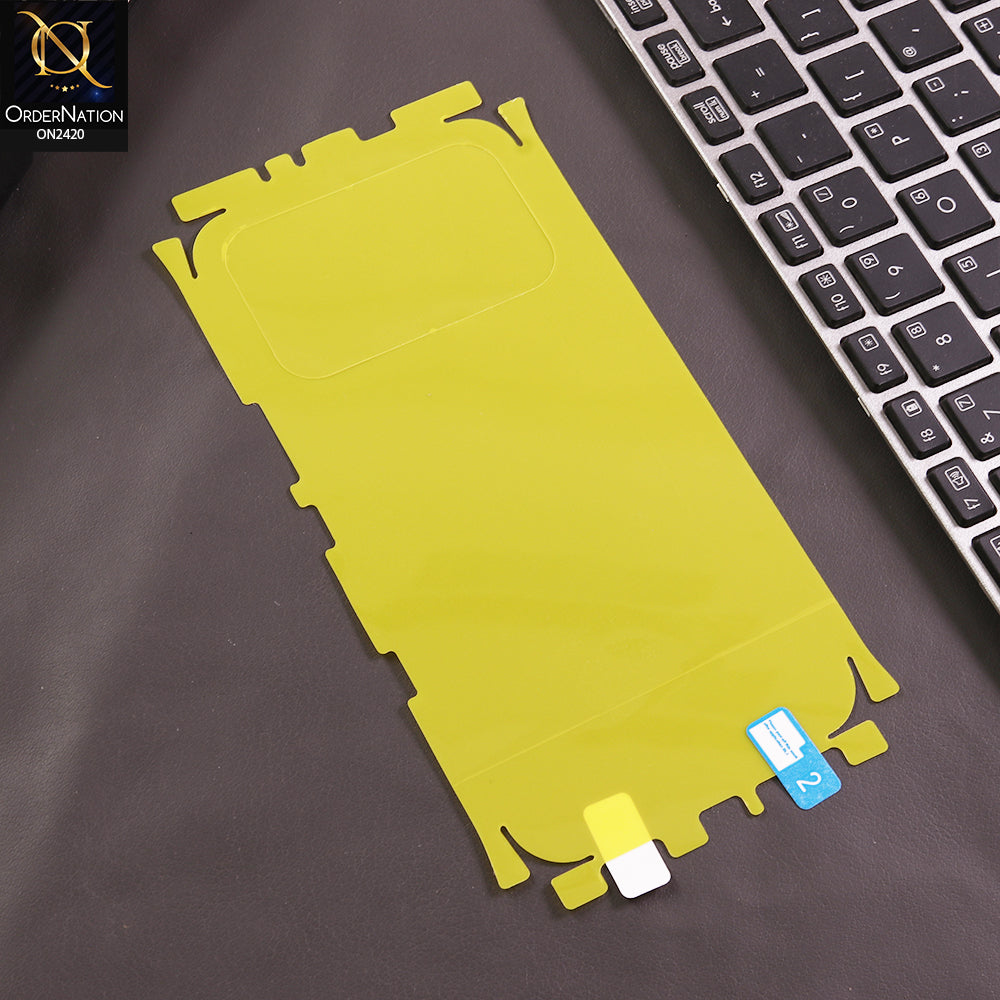 Infinix Note 60 Edge 5G Back Protector Sheet - Transparent - Transparent Hydro Jell Skin Film Unbreakable Back Protector Sheet