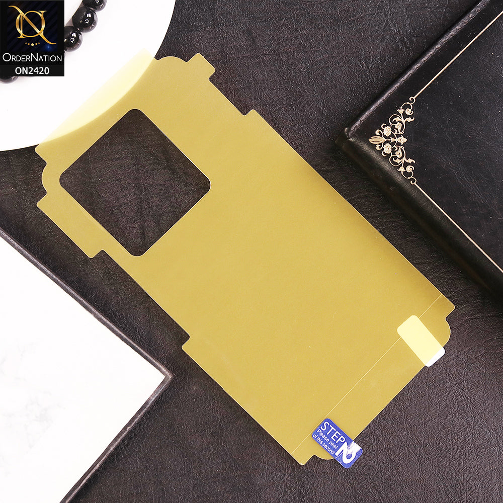 Infinix Note 30 Pro - Protector - Transparent Hydro Jell Skin Film Unbreakable Back Protector Sheet