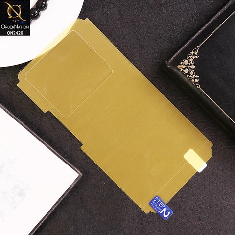 Infinix Note 40 Pro Plus - Protector - Transparent Hydro Jell Skin Film Unbreakable Back Protector Sheet