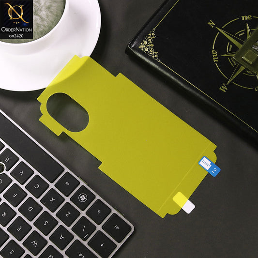 Oppo A18 Cover - Transparent - Transparent Hydro Jell Skin Film Unbreakable Back Sheet