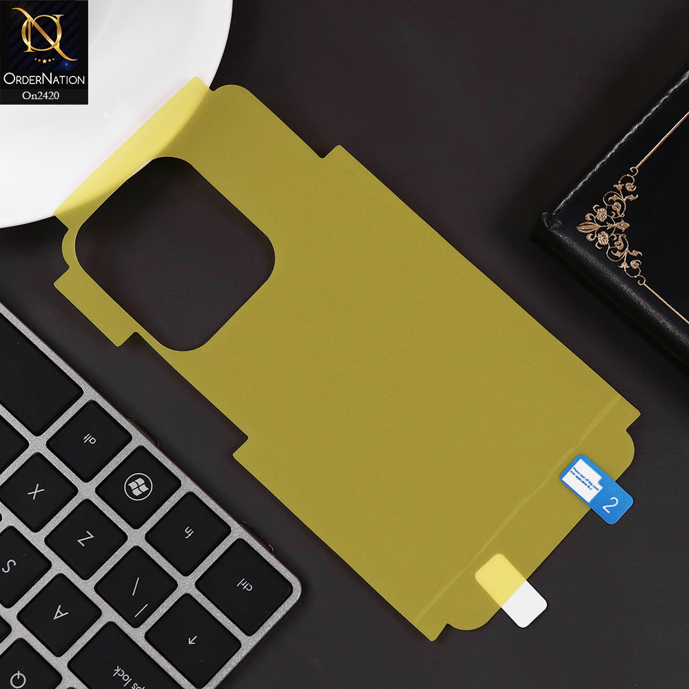 Oppo A5 Pro Cover - Protector -  Transparent Hydro Jell Skin Film Unbreakable Back Protector Sheet