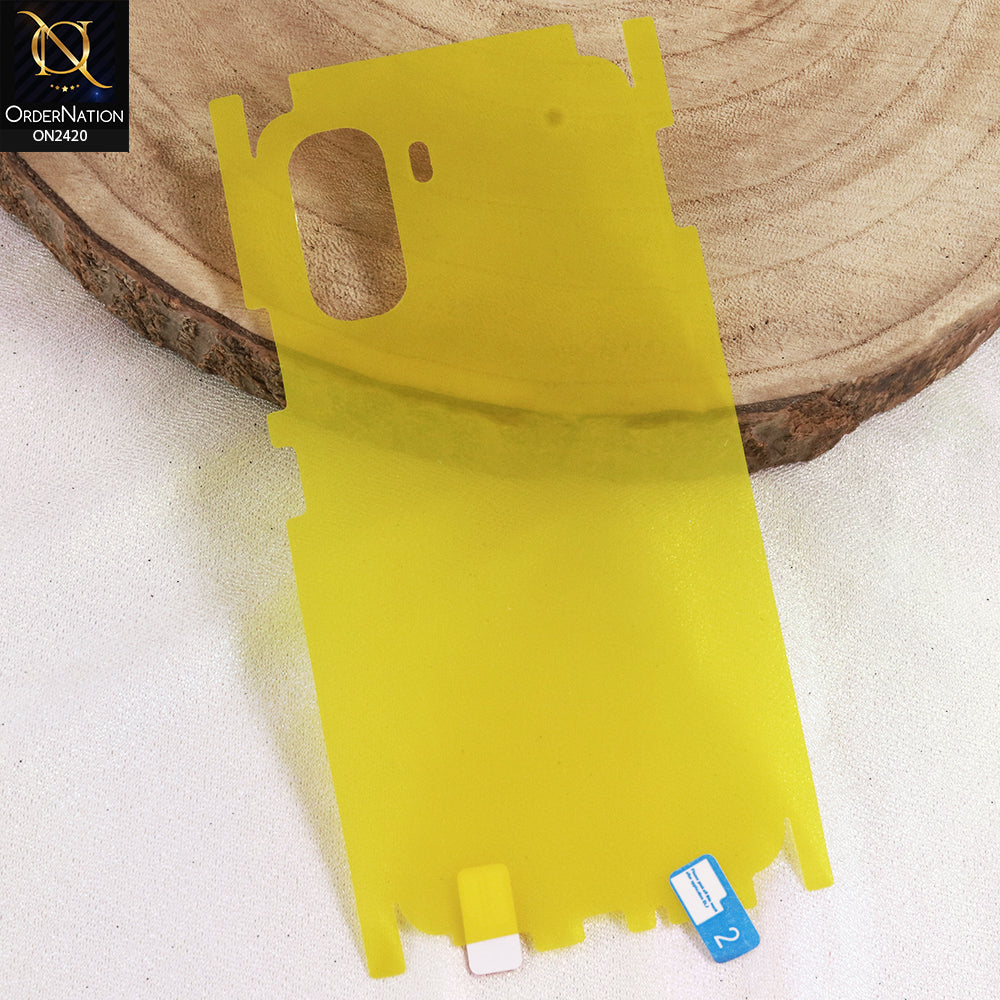 Oppo A6S 4G Cover - Transparent  - Hydro Jell Skin Film Unbreakable Back Sheet